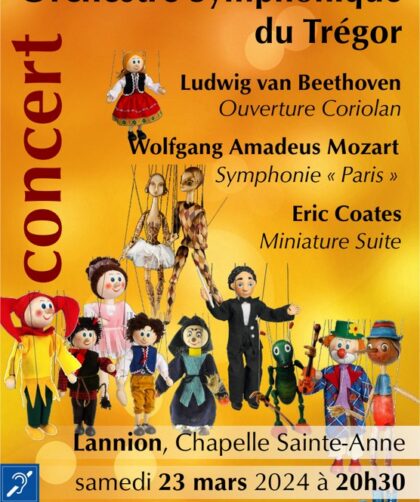 Concert de l'Orchestre Symphonique du Trégor le 23 Mars 2024